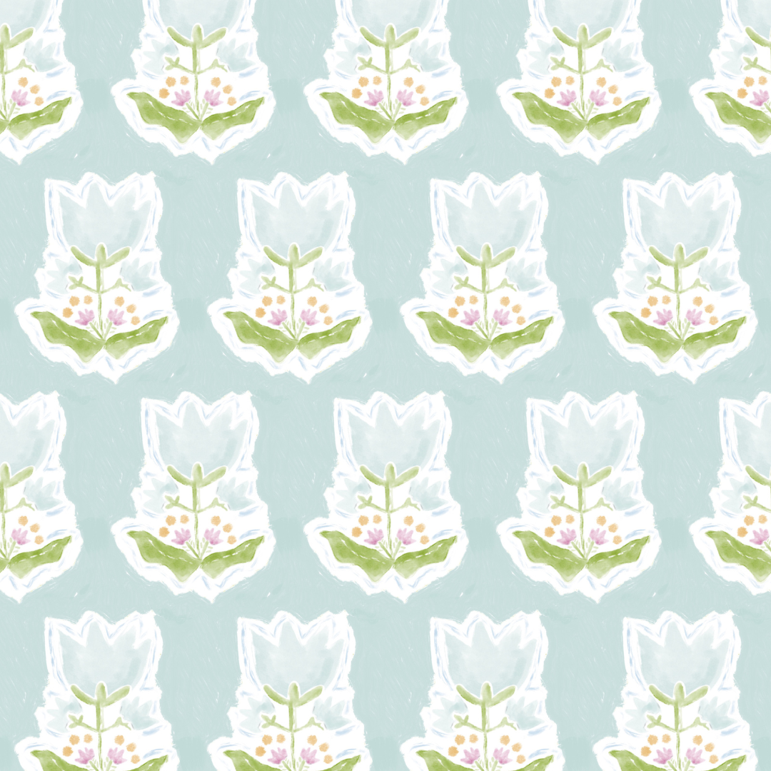 Penelope Fabric (Blue)