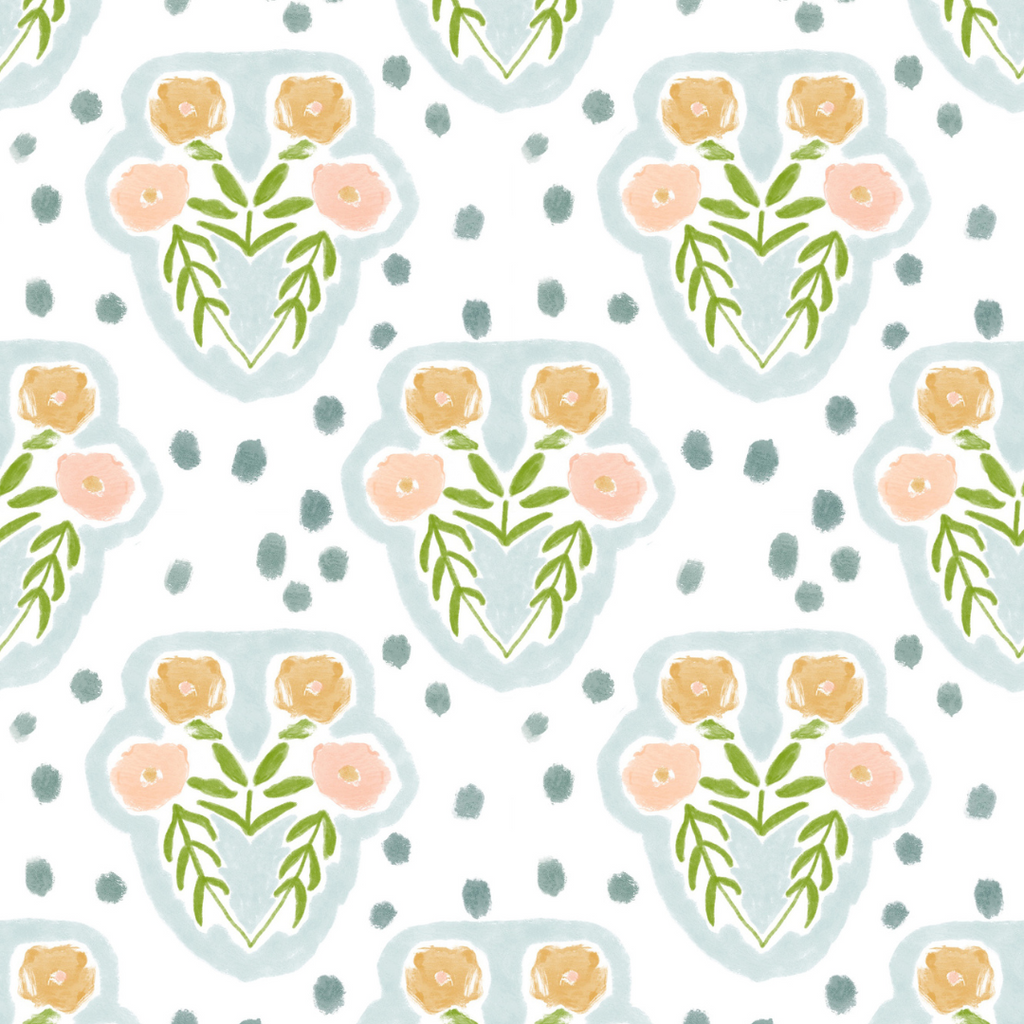 Olivia Fabric (Blue)