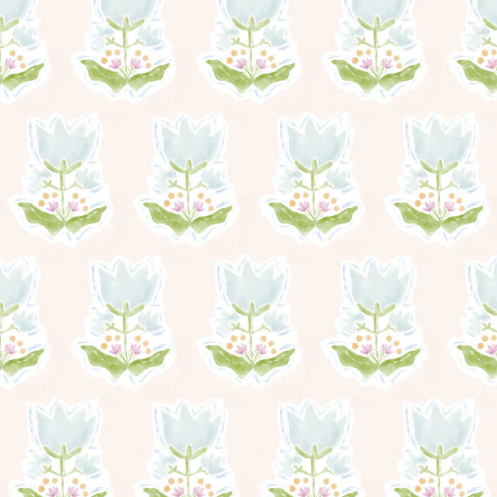 "Penelope" Print Wallpaper in Pink