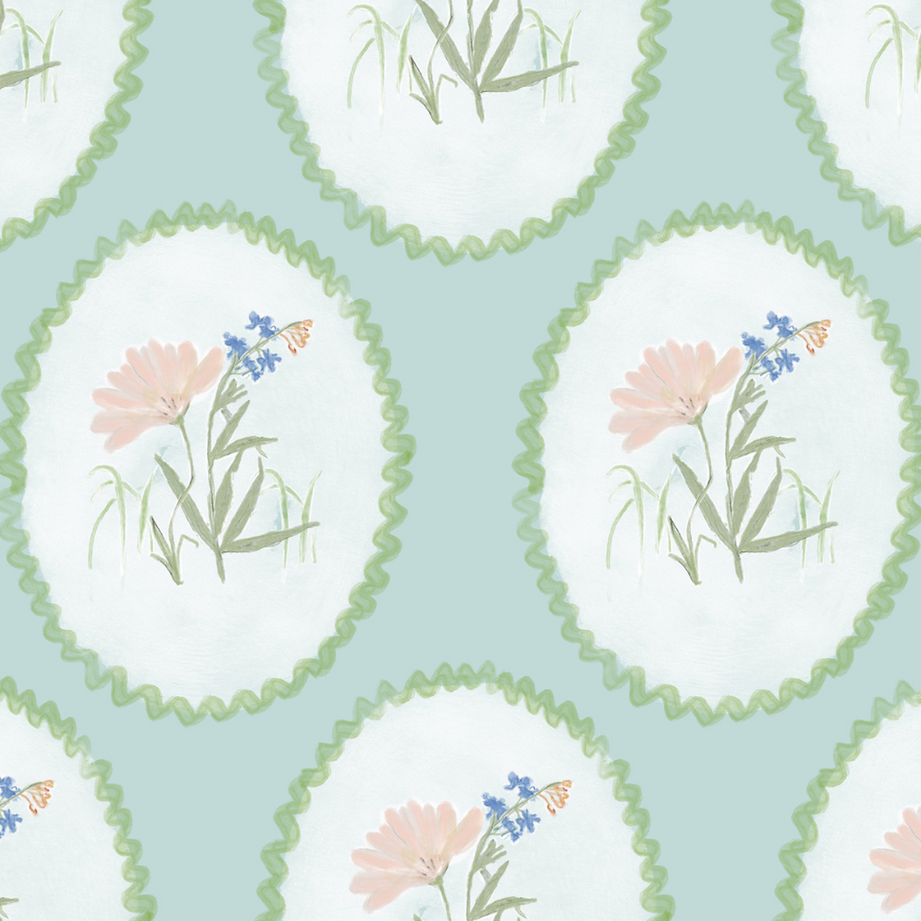 Rosie Fabric (Mint)