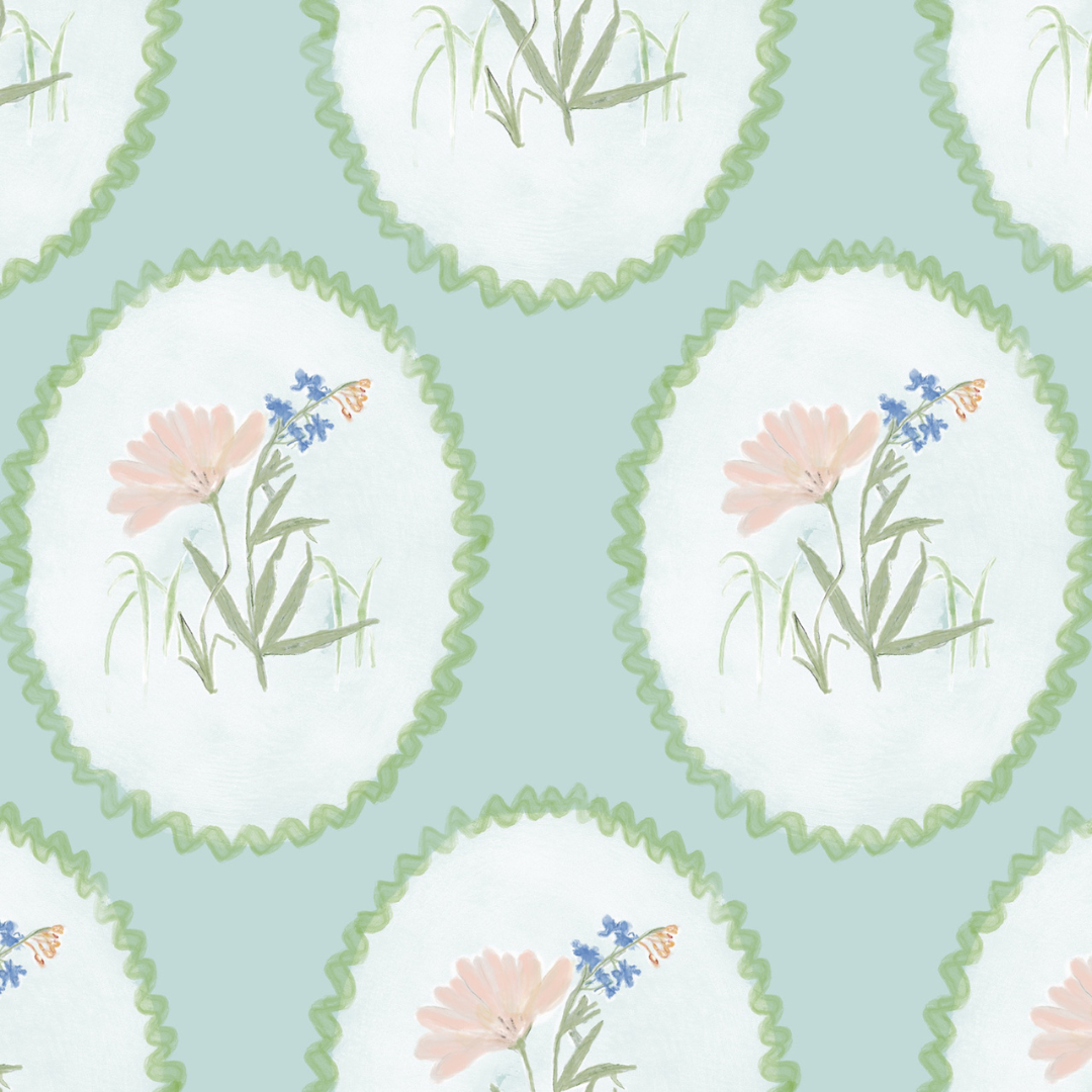 Rosie Fabric (Mint)