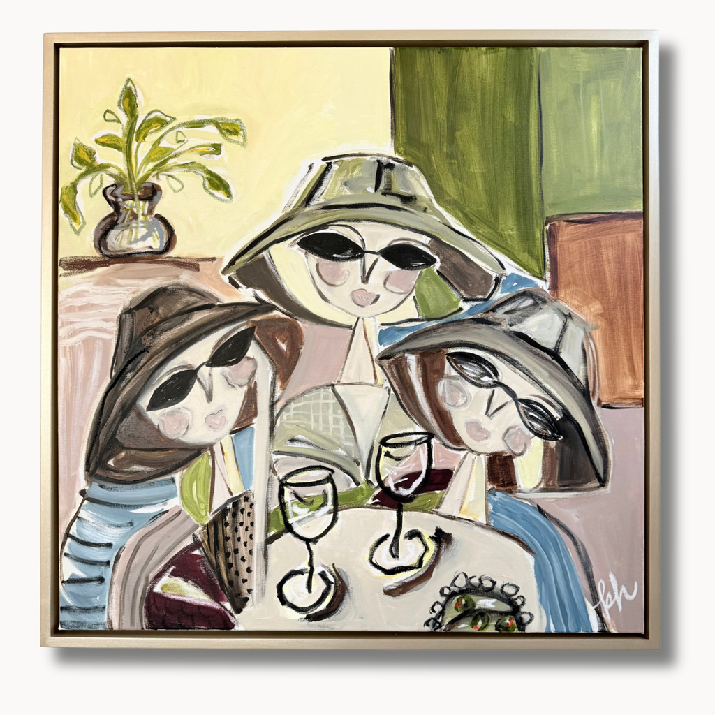 Fashionably Late 30" x 30"