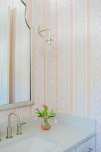 "Tillie" Print Wallpaper in Pink