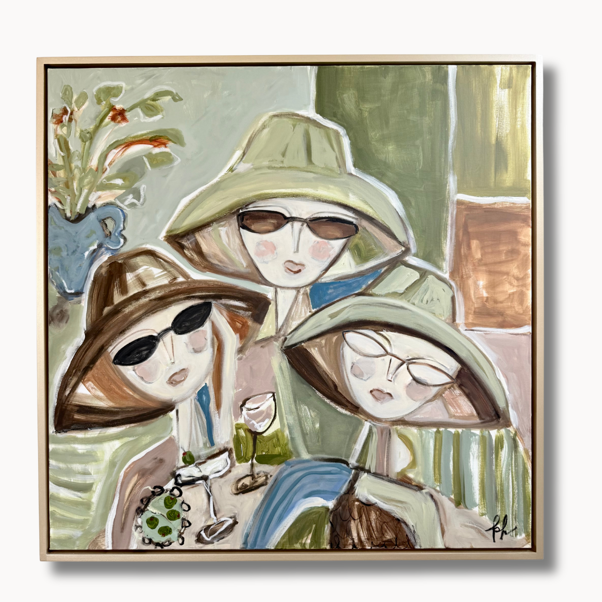 Ladies Who Lunch - 36" x 36"