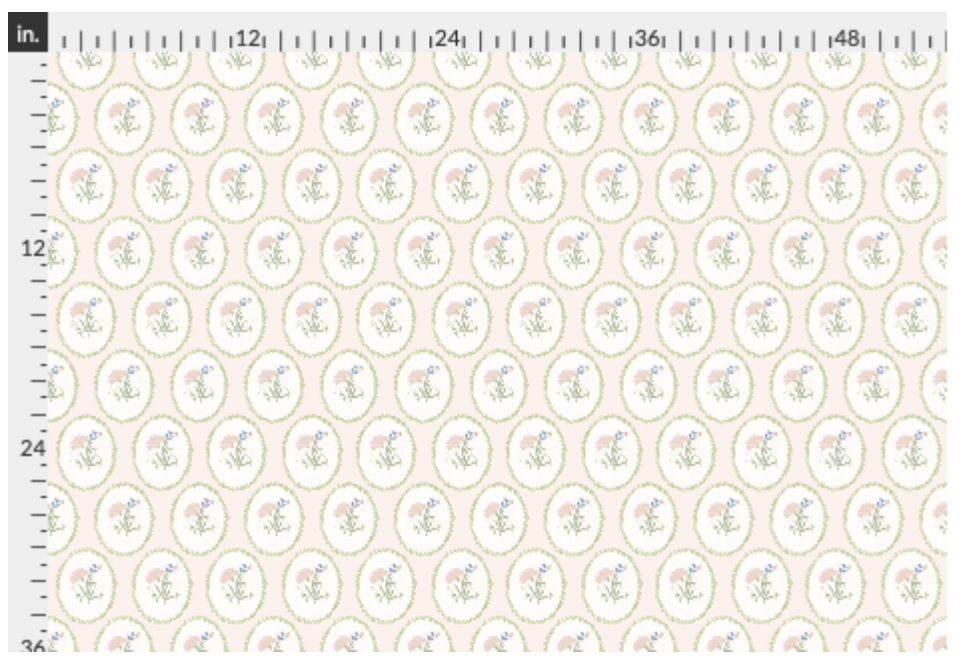 "Rosie" Print Wallpaper in Pink