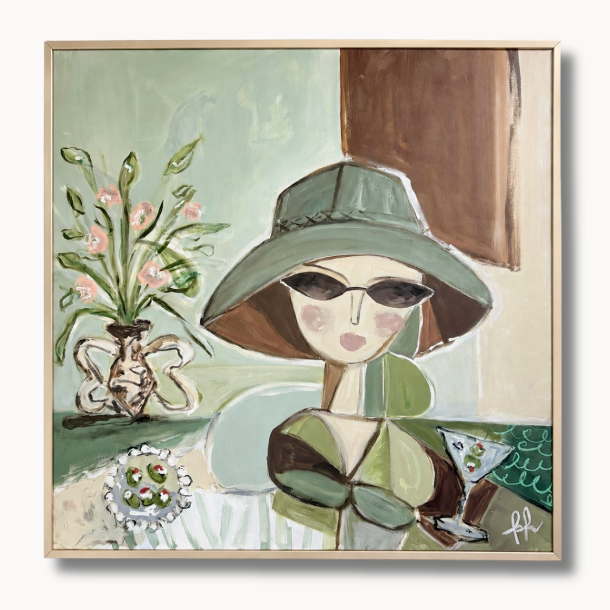 Tipsy Tilly 30" x 30"