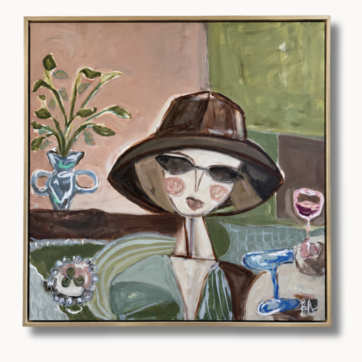 With All Due Respect 30" x 30"