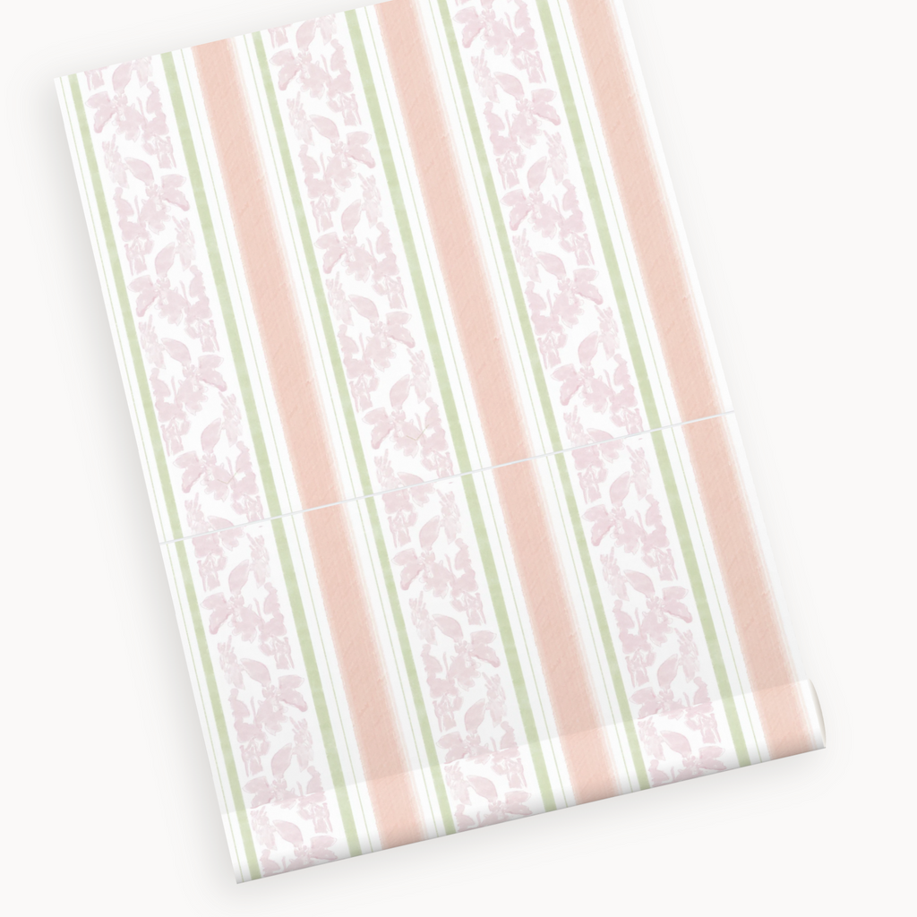 "Tillie" Print Wallpaper in Pink