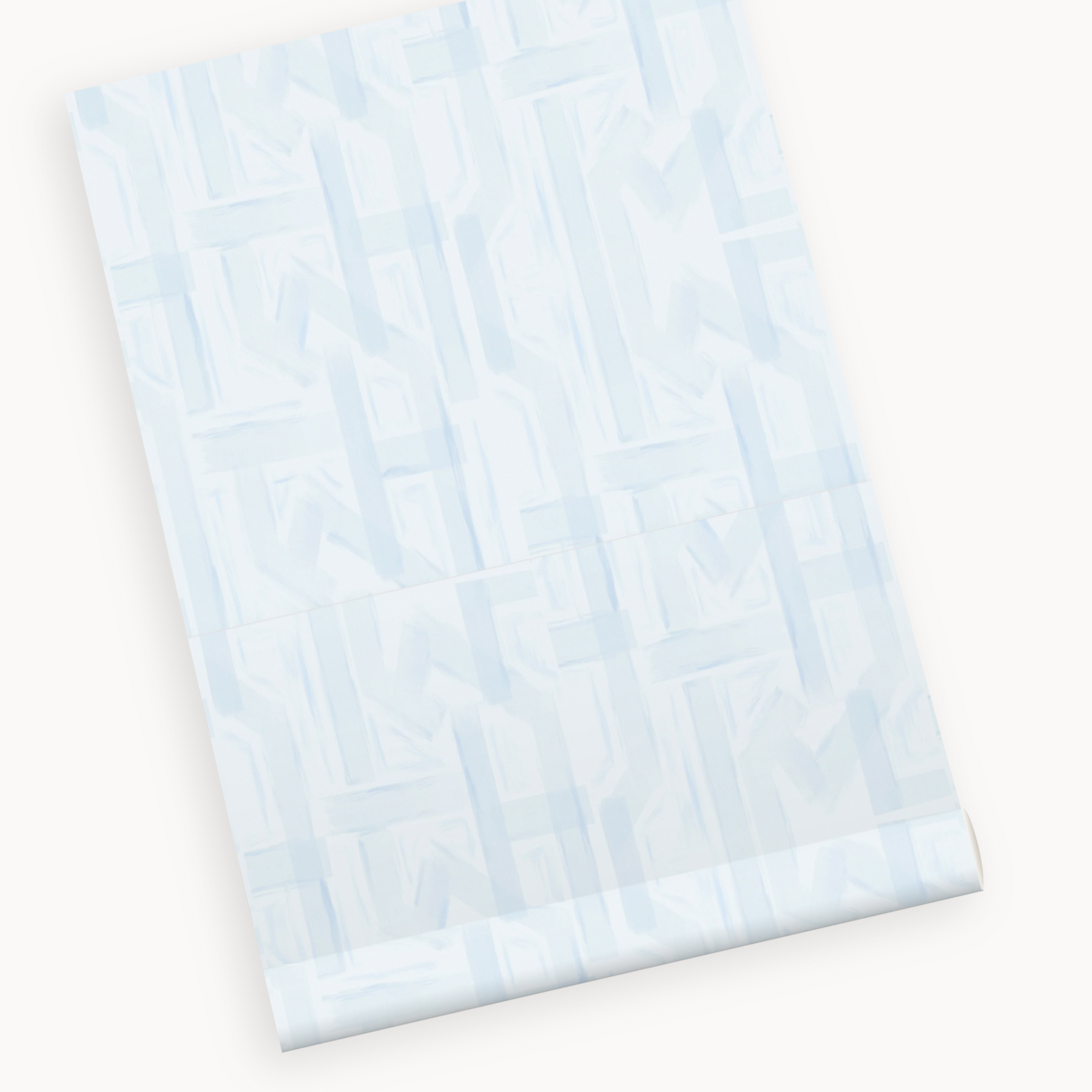 "Florence" Print Wallpaper in Light Blue