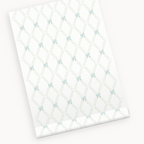 "Poppy" Print Wallpaper in Blue & Green
