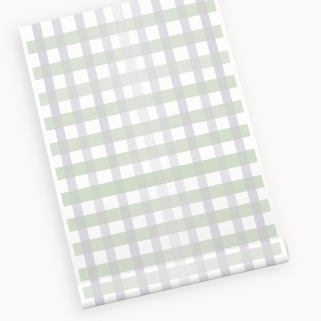 "Conrad" Print Wallpaper in Lilac