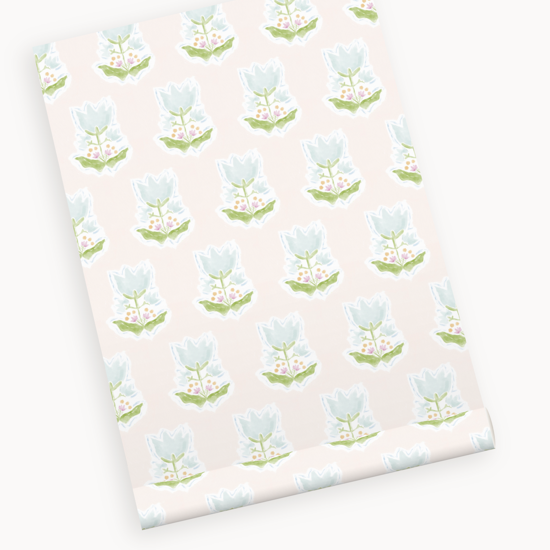 "Penelope" Print Wallpaper in Pink