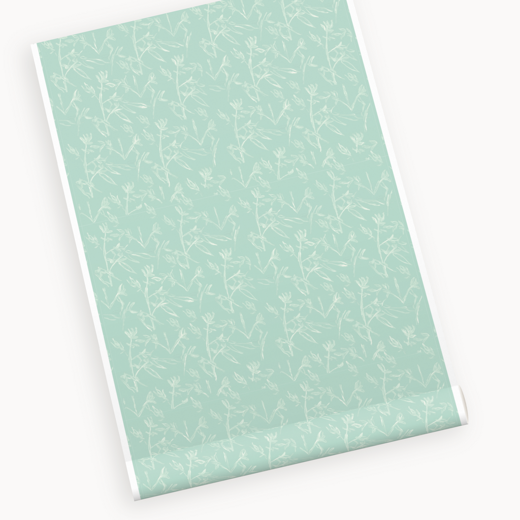 "Eloise" Print Wallpaper in Green
