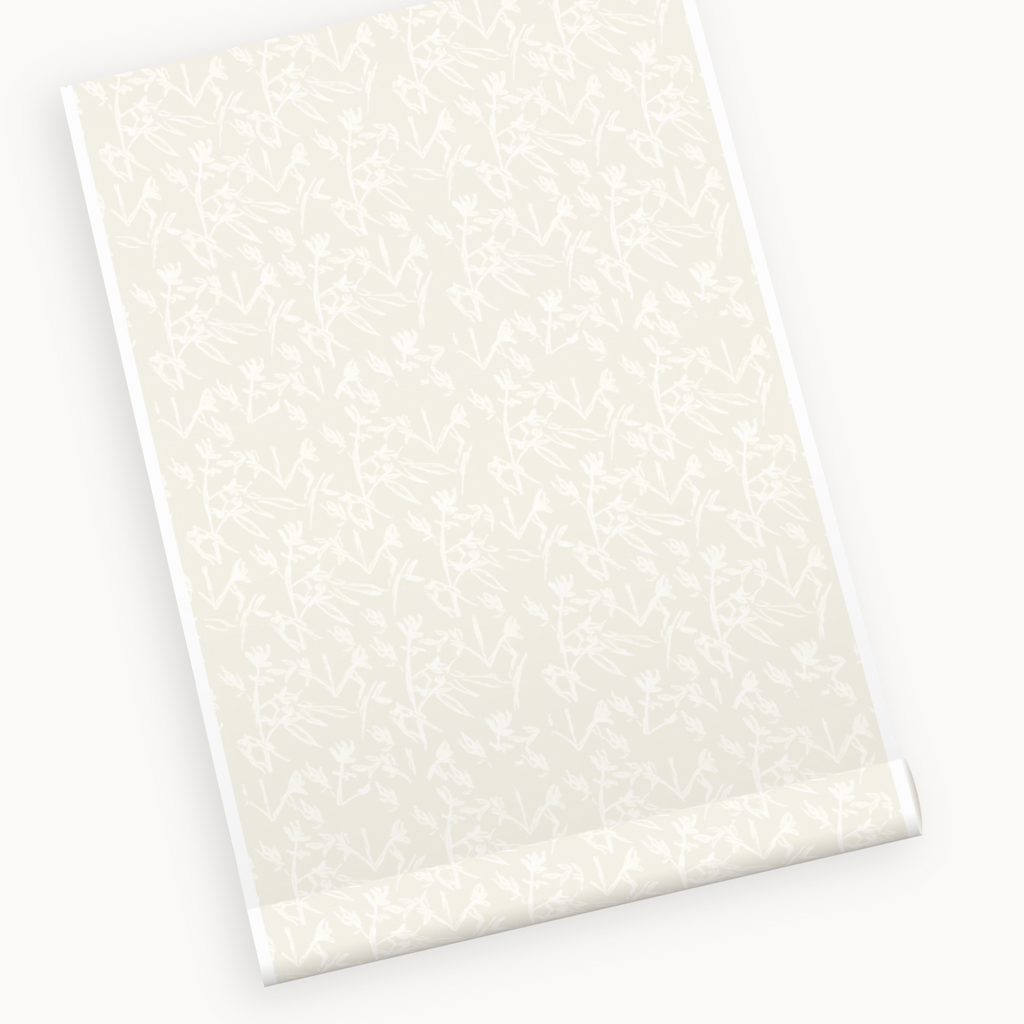 "Eloise" Print Wallpaper in Neutral