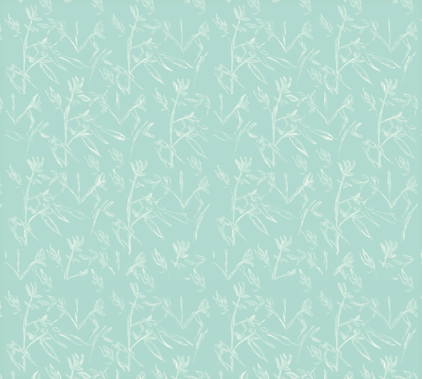 "Eloise" Print Wallpaper in Green