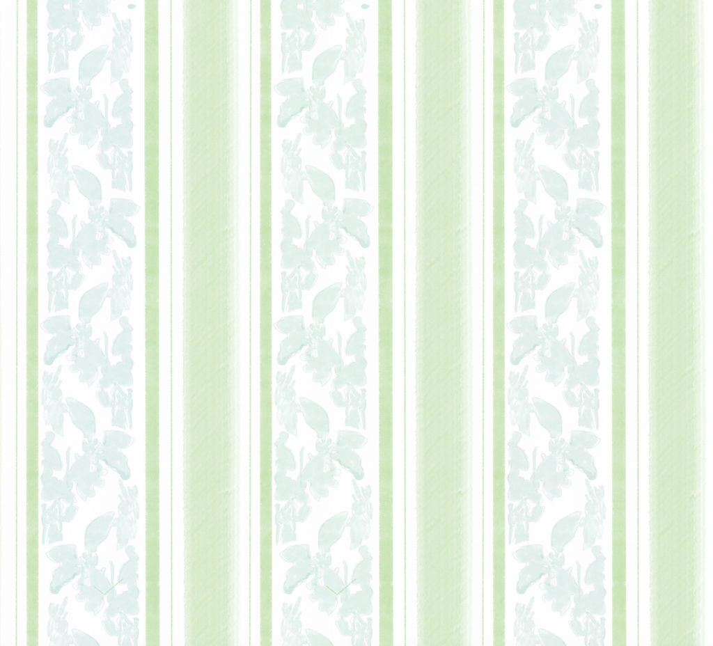 "Tillie" Print Wallpaper in Green