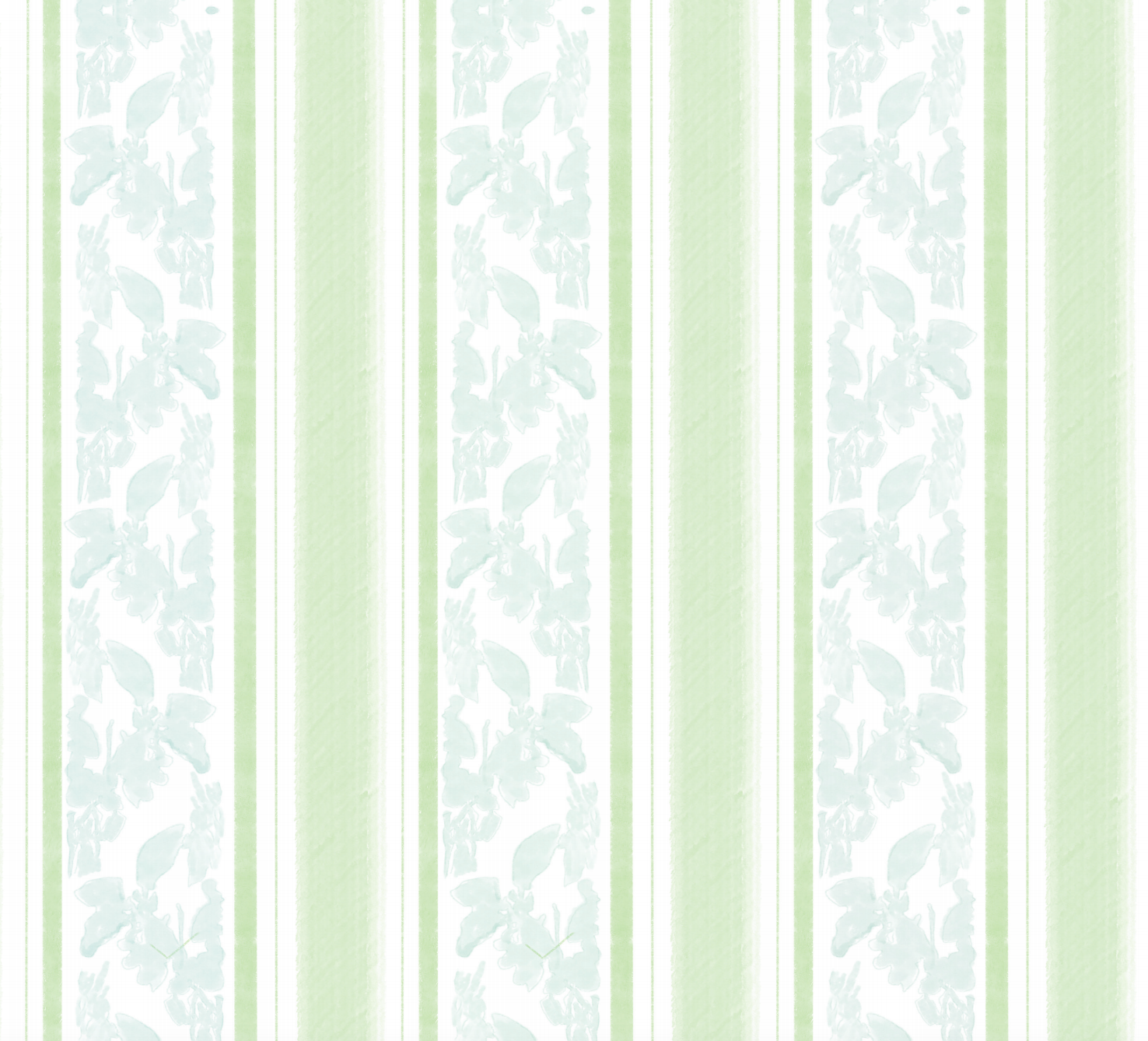 "Tillie" Print Wallpaper in Green