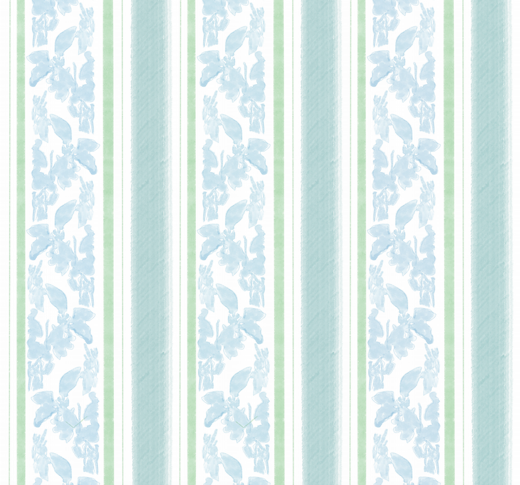"Tillie" Print Wallpaper in Mint