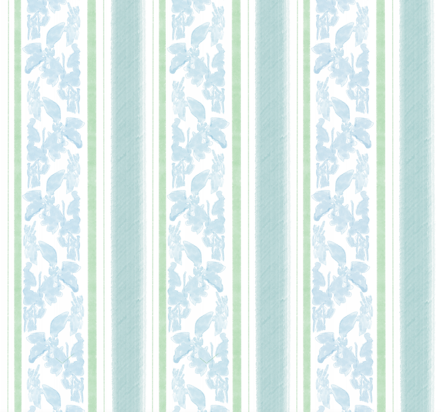 "Tillie" Print Wallpaper in Mint