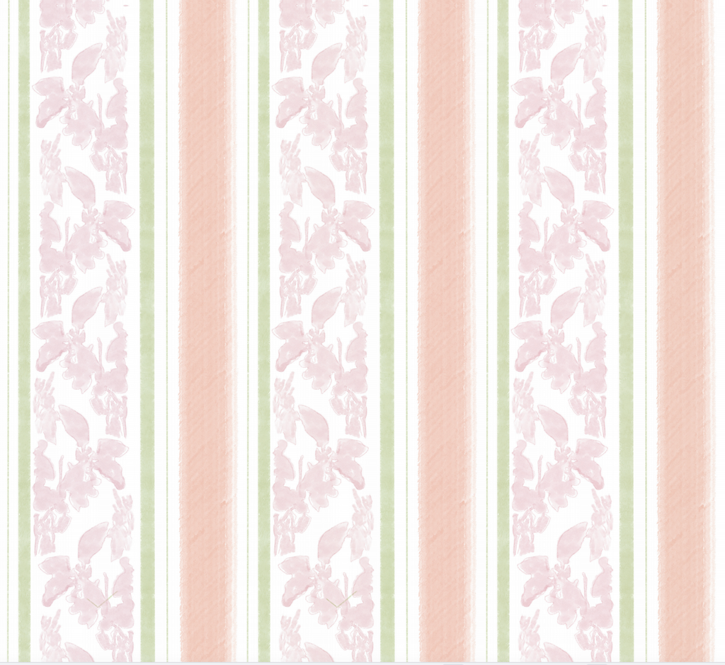 "Tillie" Print Wallpaper in Pink
