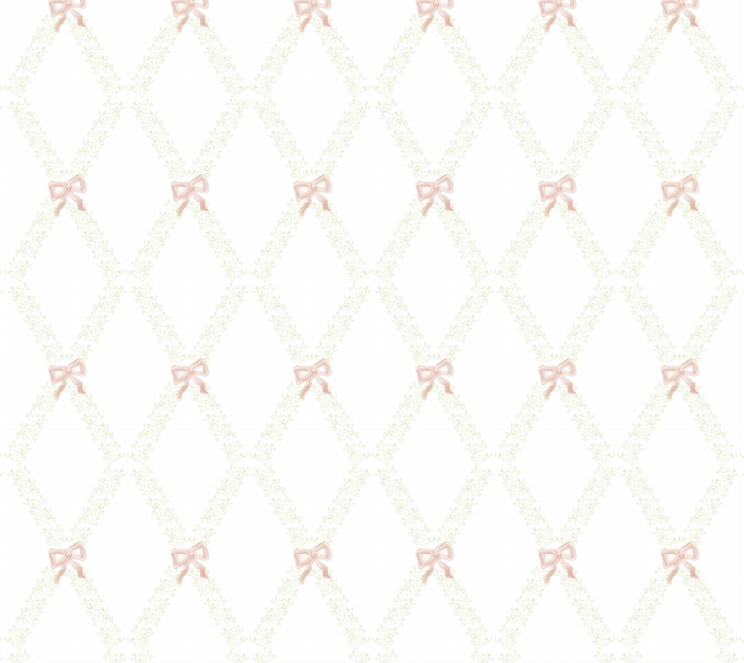 "Poppy" Print Wallpaper in Pink & White