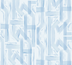 "Florence" Print Wallpaper in Blue
