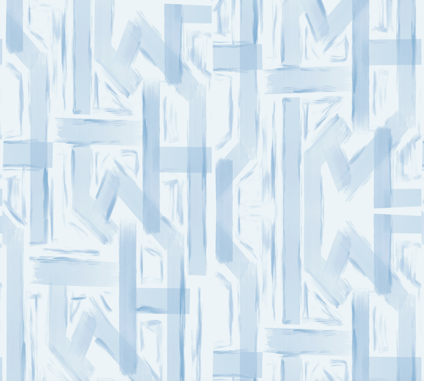"Florence" Print Wallpaper in Blue