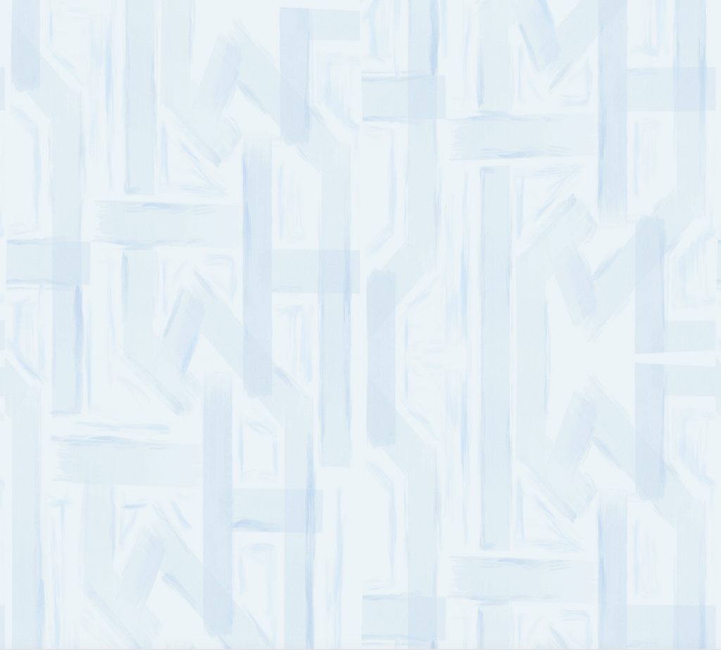 "Florence" Print Wallpaper in Light Blue